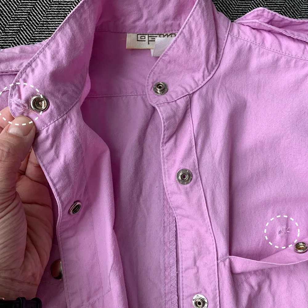 Jumpsuit Pastel Purple Vintage Coveralls for Junior Girls - Picture 10 of 17